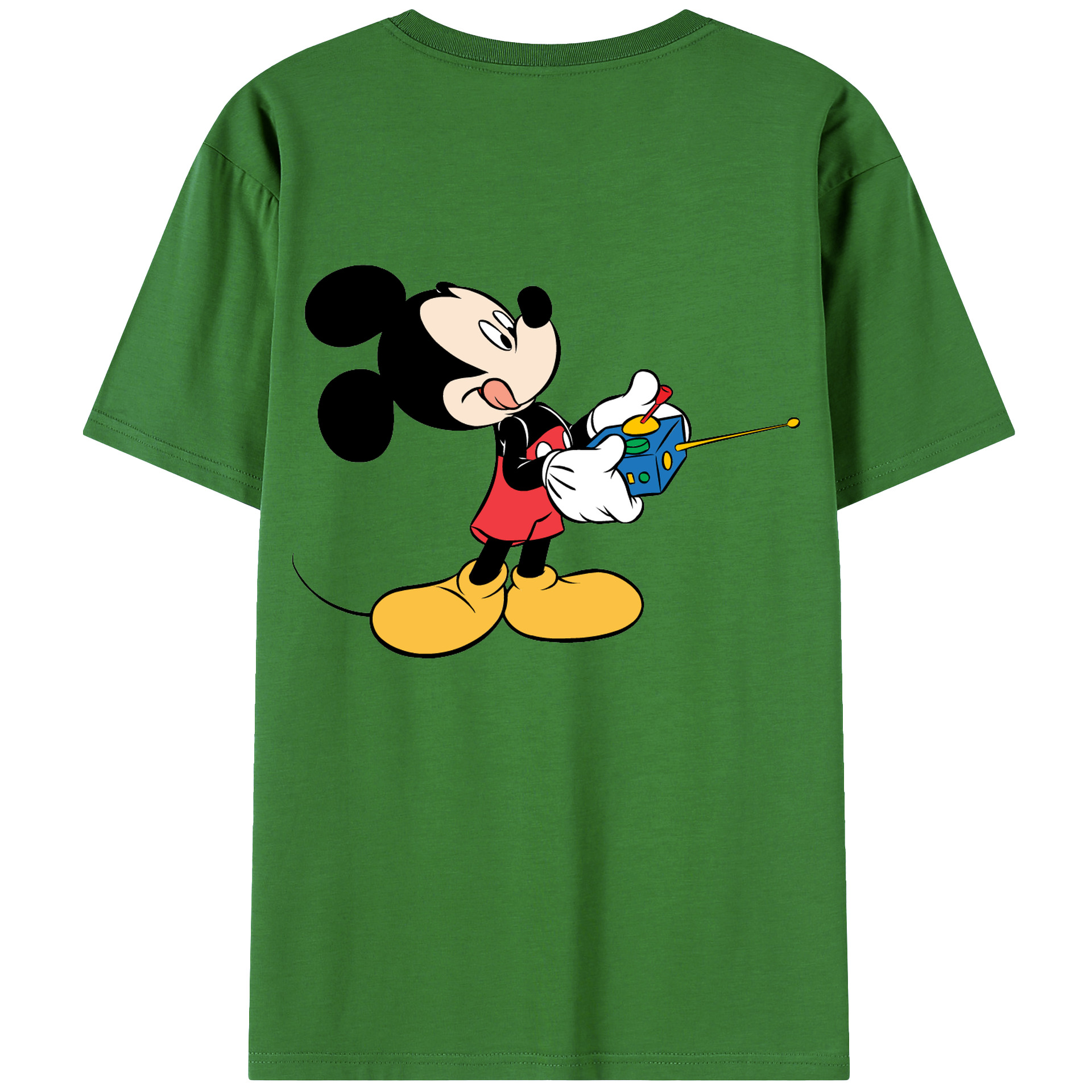 （画像用） ミッキーマウス Mickey Mouse レディース半袖Tシャツ(バックプリント)